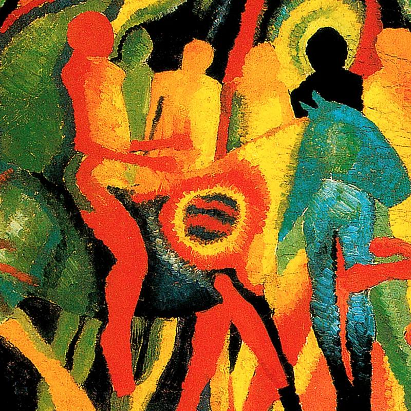 " Entry Into Jerusalem, 1912 " by Wilhelm Morgner