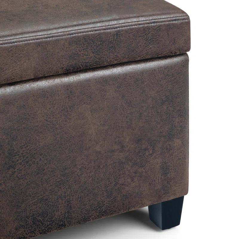 Simpli Home Avalon Storage Ottoman Bench,Assembled