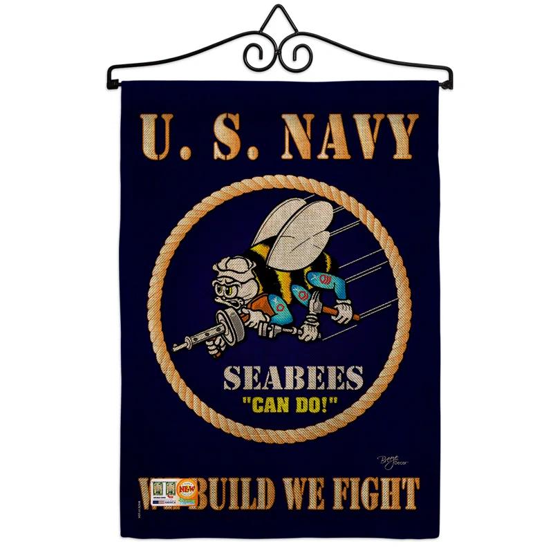 Breeze Decor Double Sided Polyester Independence Day Garden Flag