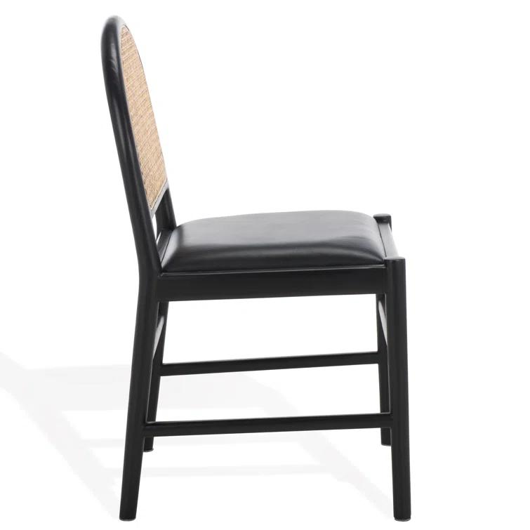 Ottavia Rattan And Leather Dining Chair (Set of 2)