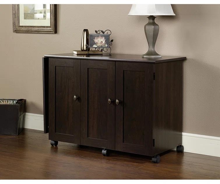 Sauder 40.079'' x 19.449'' Sewing Table with Wheels