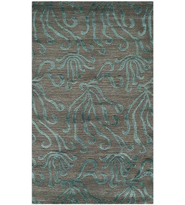 Seaflora Martha Stewart Silk & Wool Pile Floral Rug