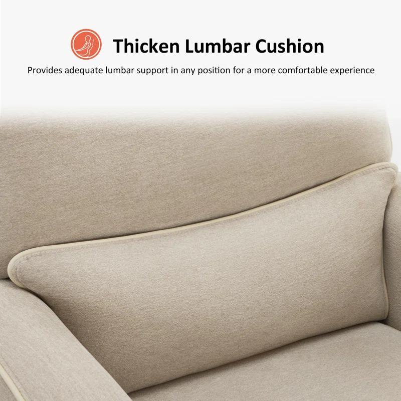 Power Swivel Glider Power Recliner Chair, Electric Rocker Recliner Chairs with USB Ports For Nursery, Fabric