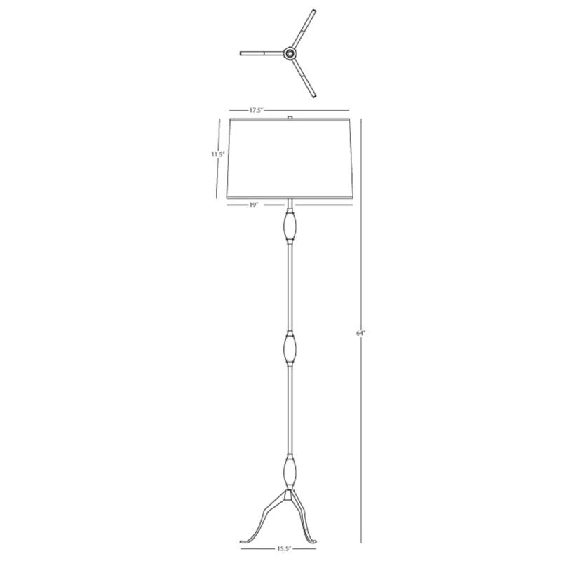 Robert Abbey Grace 64.125'' Traditional Floor Lamp