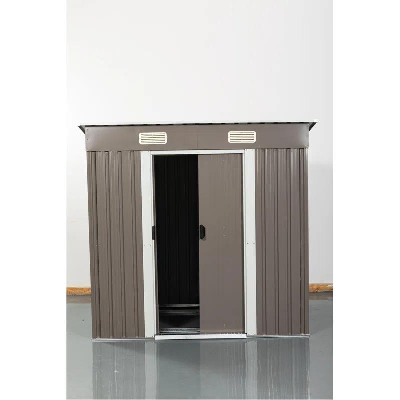 wendeway 6Ft X 4Ft Outdoor Metal Storage Shed