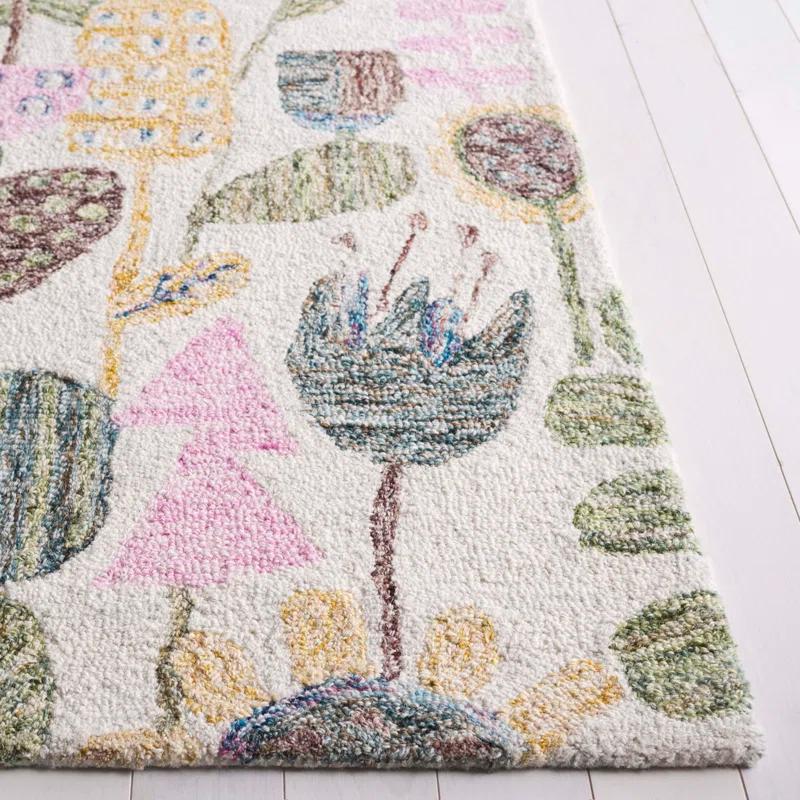 Safavieh Jardin Hand Tufted 80% Wool 20% Cotton Floral Rug