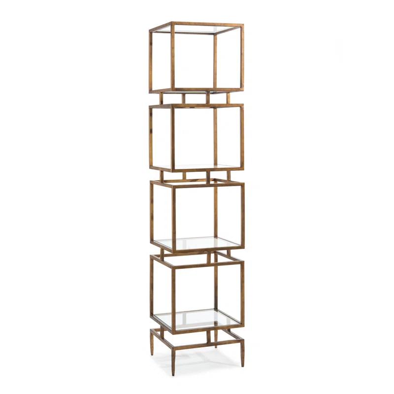 John-Richard 82" H x 18" W x 18" D Modernist Etagere | Wayfair