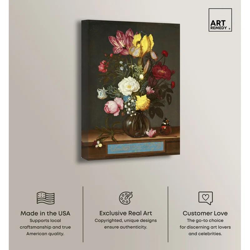Art Remedy Ambrosius Bosschaert The Elder Bouquet Wall Art by Art Remedy