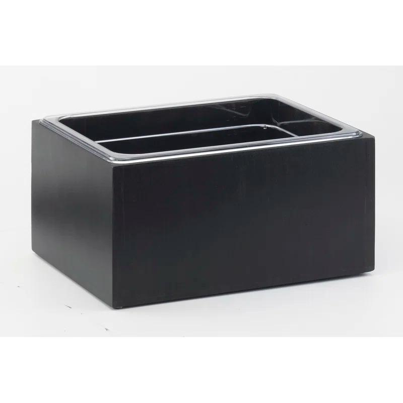 Cal-Mil Midnight Bamboo Ice Housing with Clear Pan 10" x 12"