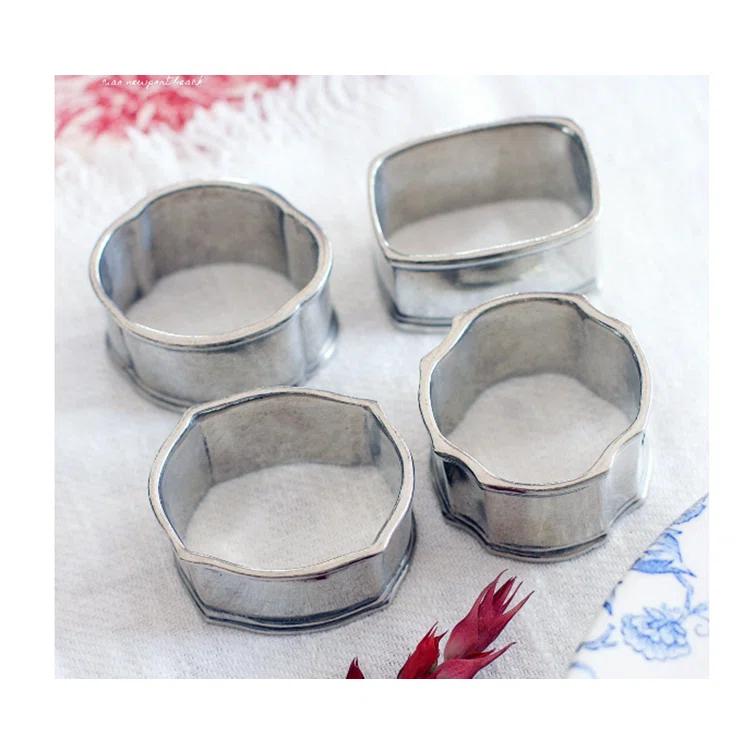 Vagabond House Medici Living Metal Napkin Ring (Set of 4)