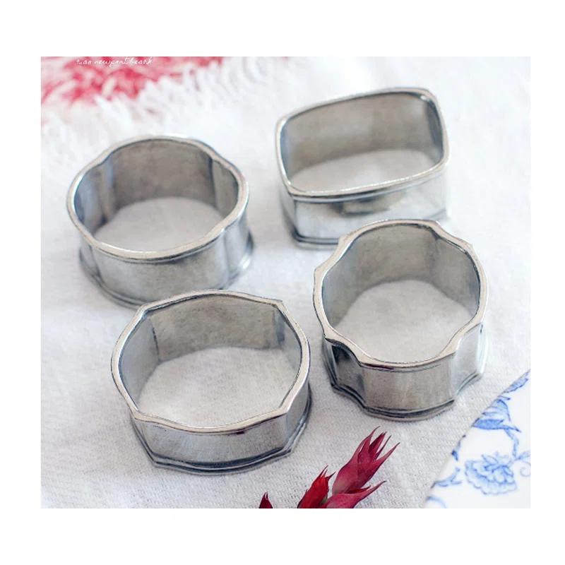 Vagabond House Medici Living Metal Napkin Ring (Set of 4)