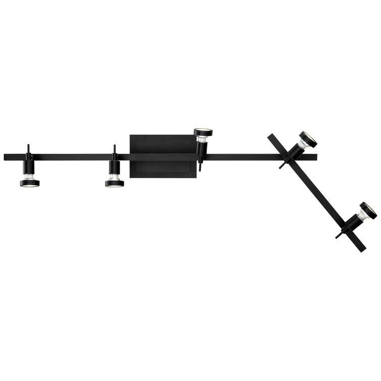 Access Lighting 51.5'' 5 -Light Swing Arm Track Track Kit with Dimmable