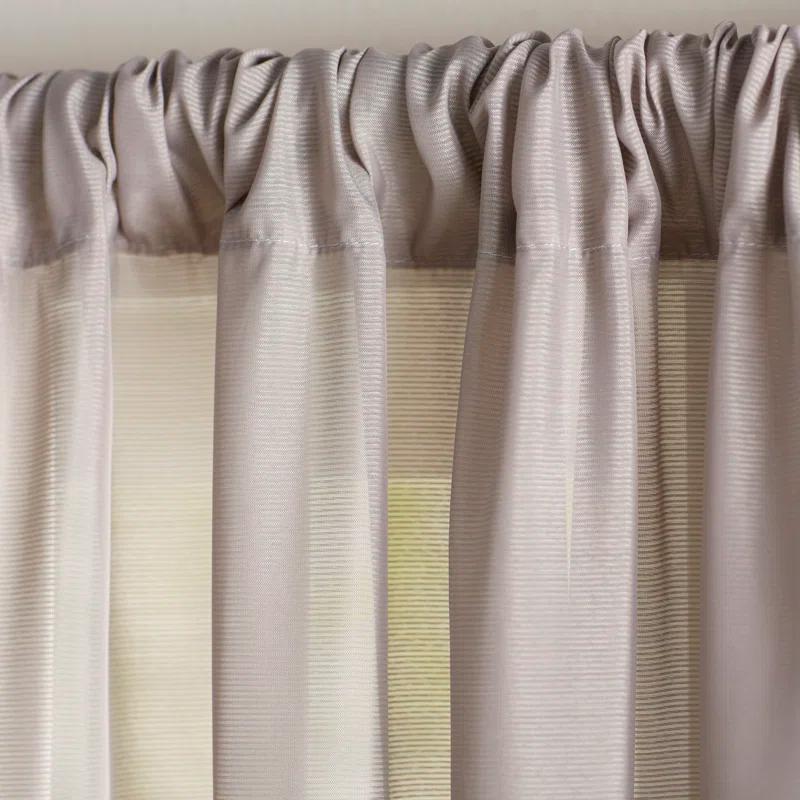 Eclipse Chelsea Polyester Sheer Curtain Single Panel