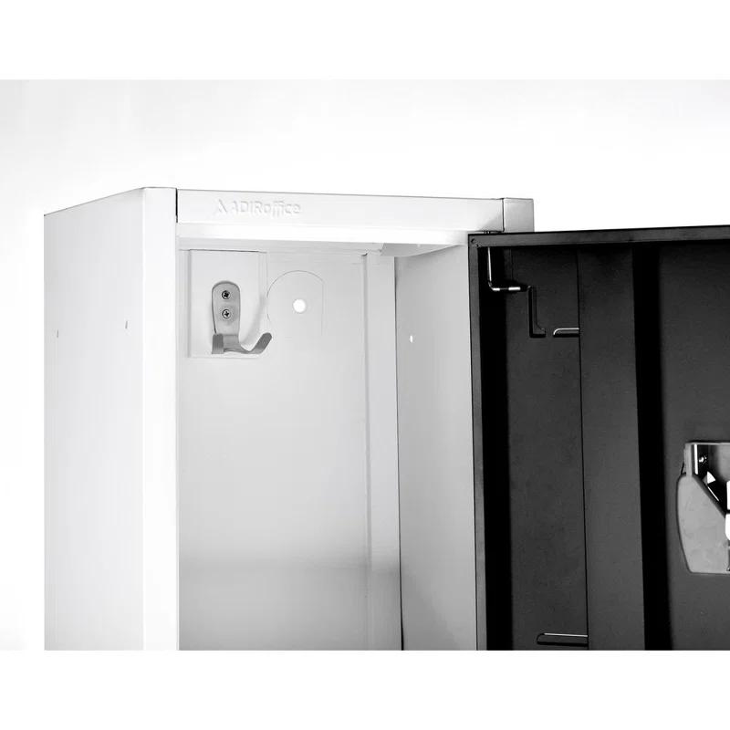 AdirOffice 12'' Wide Steel 2-Tier School and Gym Locker