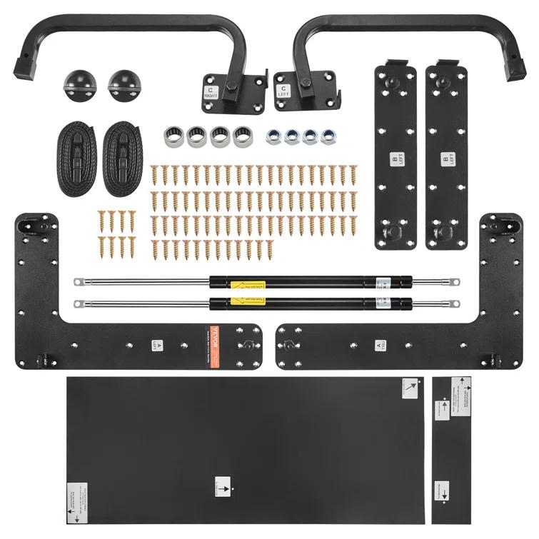 VEVOR Murphy Bed Kit Queen Deluxe DIY Wall Bed Mechanical Hardware Kit Fol