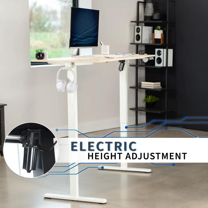 VIVO 55" x 24" Electric Sit Stand Desk, Height Adjustable Workstation (E155TB series)