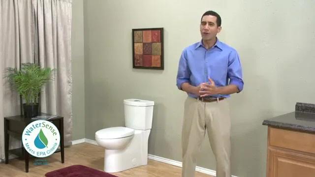 American Standard 2795204.020 American Standard Studio 1.6 Gallons GPF Round Comfort Height Floor Mounted Kit (Seat Included)