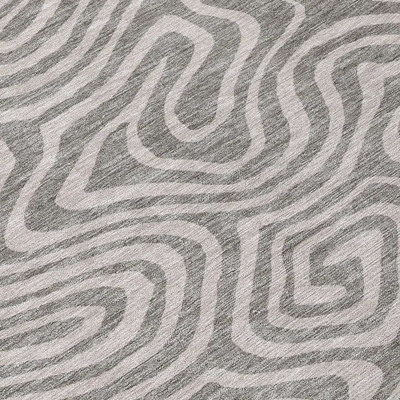 Machine Washable Indoor/Outdoor Chayden ACN1020 Gold 1'8" x 2'6" Rug