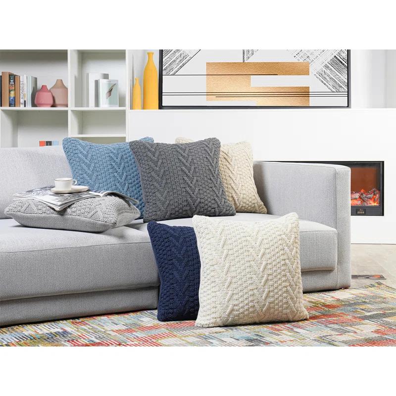 EverGrace Ratree Chunky Reversible Throw Pillow