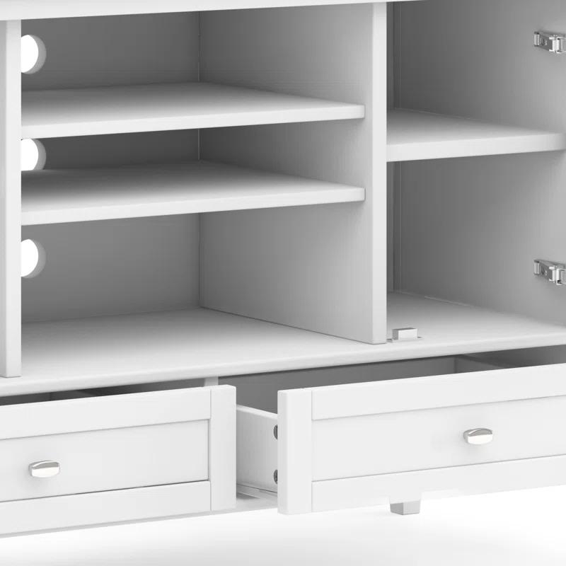 Simpli Home Warm Shaker SOLID WOOD TV Media Stand iFor TVs up to 50 inches