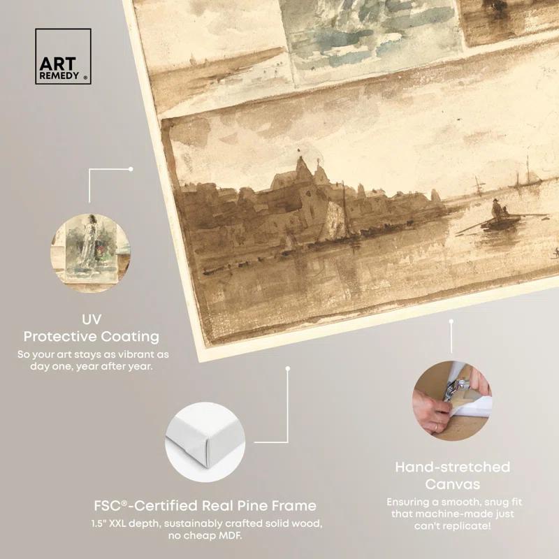 Art Remedy A Trompe l oeil Collage Canvas Nude Portrait Wall Art by Art Remedy