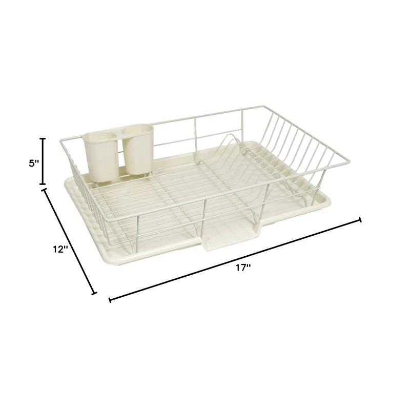 Sweet Home Collection 3-Piece Countertop Dish Rack