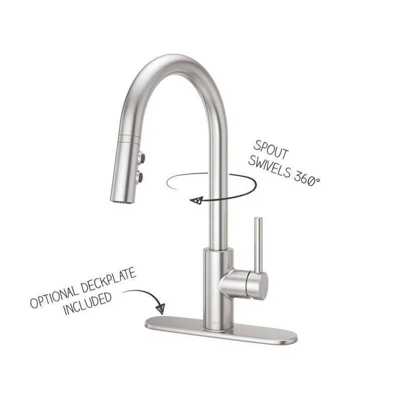 Pfister LG529SAS Stellen Pull Down Single Handle Kitchen Faucet