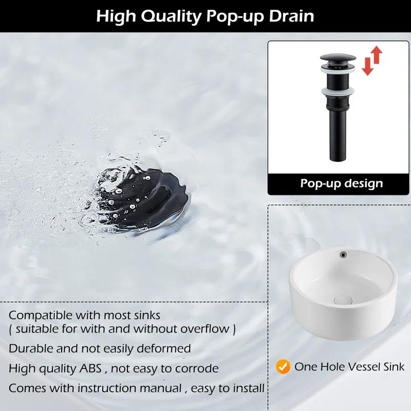 YCCUZA Y217H-BG Single Hole Faucet Single-handle LED Bathroom Vessel Sink Faucet with Drain Assembly