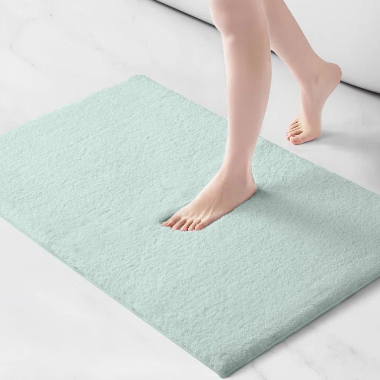 Madison Park Signature Marshmallow Quick Dry Bath Rug with Non-Slip Backing