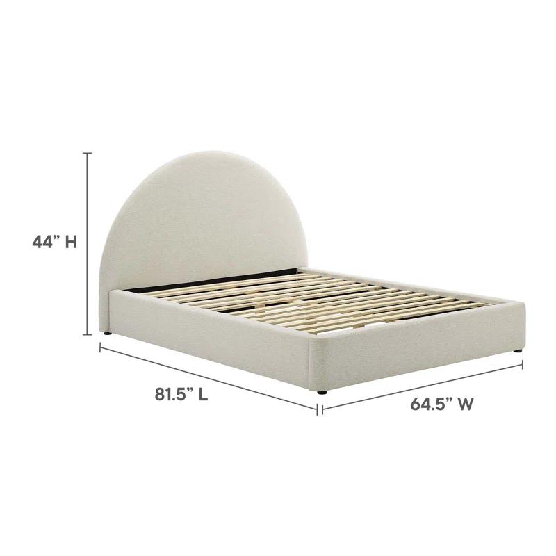 Modway Resort Performance Velvet Arched Round Platform Bed