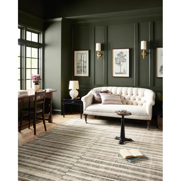 Humphrey Rug by Chris Loves Julia x Loloi - Natural and Moss / 5' x 7'