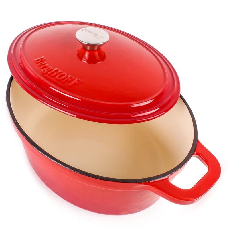BergHOFF Neo 4Pc Cast Iron Cookware Set with 5Qt. and 7Qt. Covered Dutch Ovens