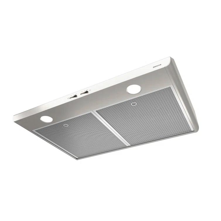 Broan NuTone Broan NuTone 30" Steel 250 CFM Convertible Under Cabinet Range Hood with Mesh Filter BKSH130SS