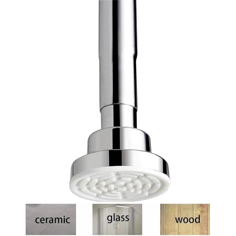 JDLiving Maxda Premium 43"- 72" Adjustable Rustproof Straight Tension Shower Curtain Rod- No Drill