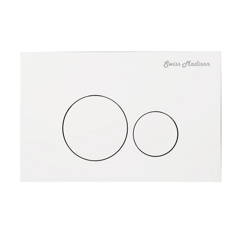 Swiss Madison SM-WT0901GW Ivy Wall-Hung Toilet Bundle 0.8/1.6 GPF Dual Flush With Flush Plate