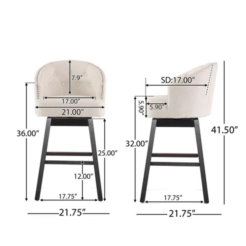 Red Barrel Studio® Lentha KD SWIVEL BARSTOOL (Set of 2)