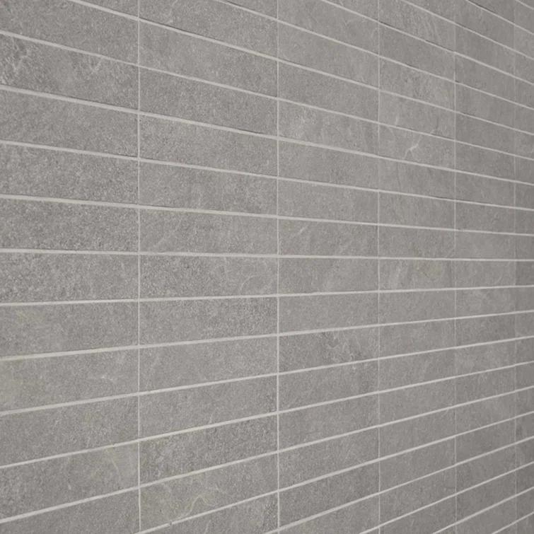 Bond Tile Monolith 11.81 In. X 11.81 In. Stacked Matte Porcelain Mosaic Floor And Wall Tile (5.76 Sq. Ft. / Case)