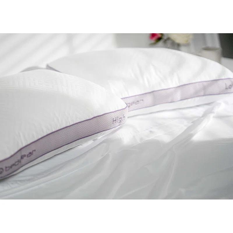 Bedgear Bedgear High-Low Performance Pillow - High Size - Soft Support Pillow for Neutral/Warm Sleepers