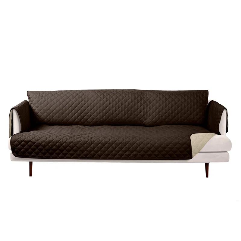 FurHaven Water Resistant Reversible Sofa Cover Furniture Protector