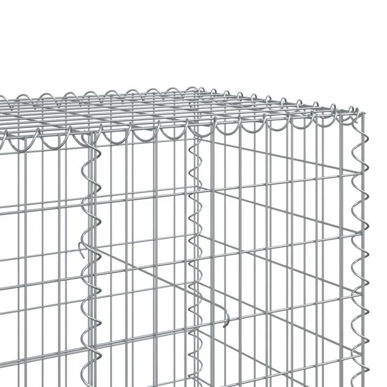 VidaXL Silver Metal Border Fencing