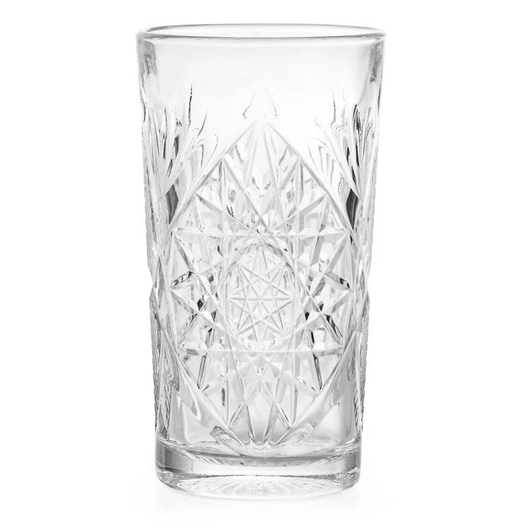 Libbey Hobstar Libbey Cooler Glasses, 16-Ounce (Set of 4)