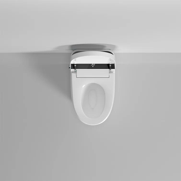 Tryimagine Modern Smart Toilet With Bidet Seat Built-In, Intelligent Toilet Auto Open/Close Seat, Foot Sensor, LED Display,Night Light, Warm Water & Dryer CCNPPcc-W2826P207793