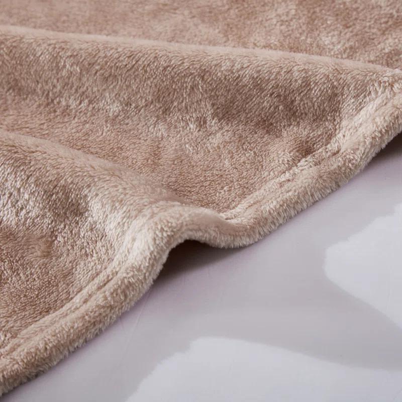 Poppy & Fritz Solid Ultra Soft Plush Pink Blanket & Reviews | Wayfair