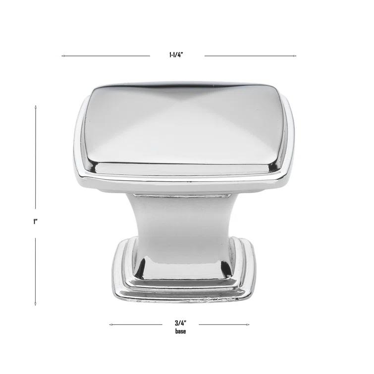 GlideRite Hardware Deco 1 1/4" Length Square Knob Multipack (Set of 10)