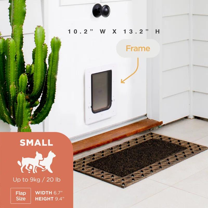 Hakuna Pets 10.31'' W x 13.19'' H Plastic Pet Door