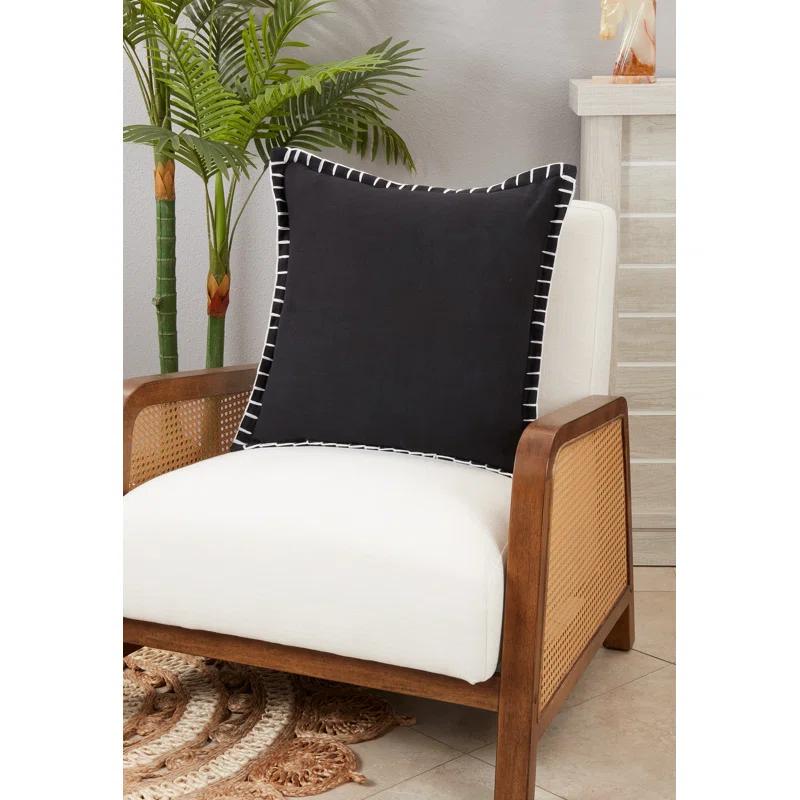 Saro Persephone Collection Cotton Pillow Cover
