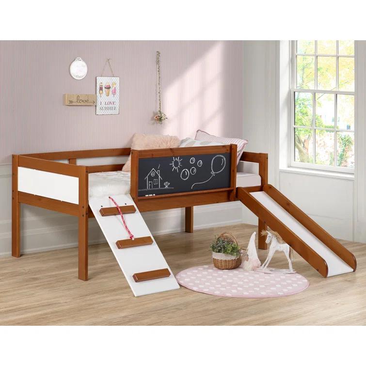 Twin Solid Wood Platform Loft Bed by Donco Kids