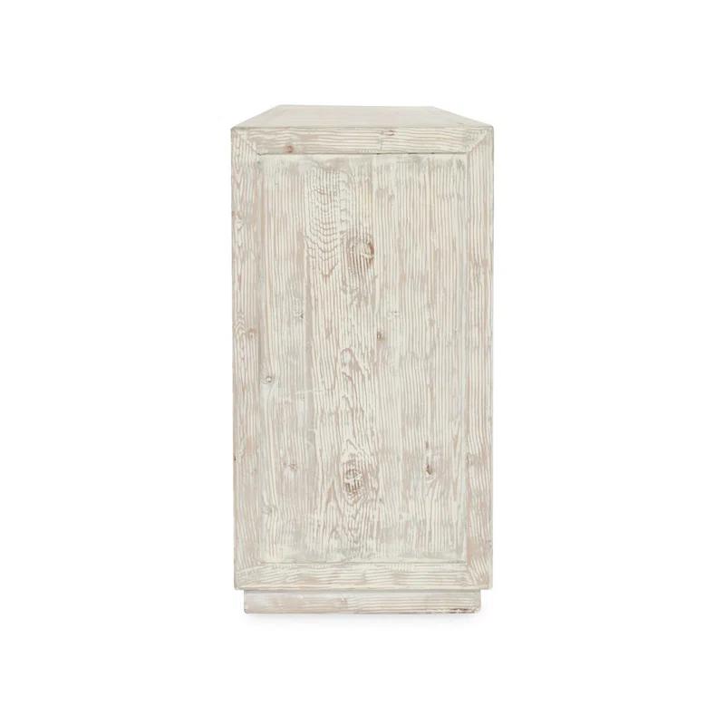 Classic Home Tafari 6-door Reclaimed Pine Wood Buffet Sideboard In Cream