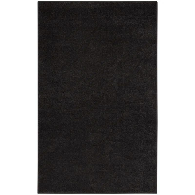 Latitude Run® Yolonda Modern Black Area Rug