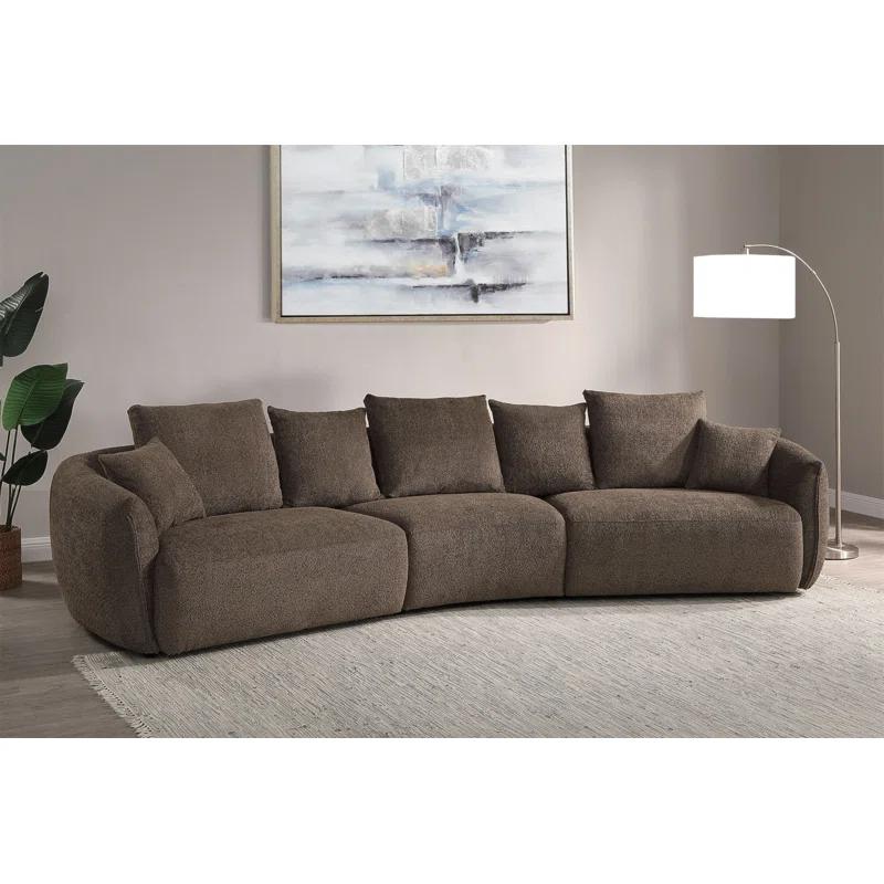 Audiohome Bash Macca Anthology Boucle Sofa With Pillows